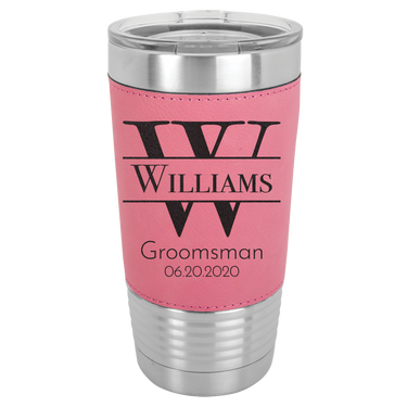 Custom Monogram Groomsmen Tumbler Gift